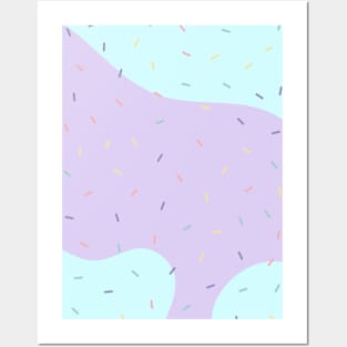 Pastel Sprinkles Pattern Posters and Art